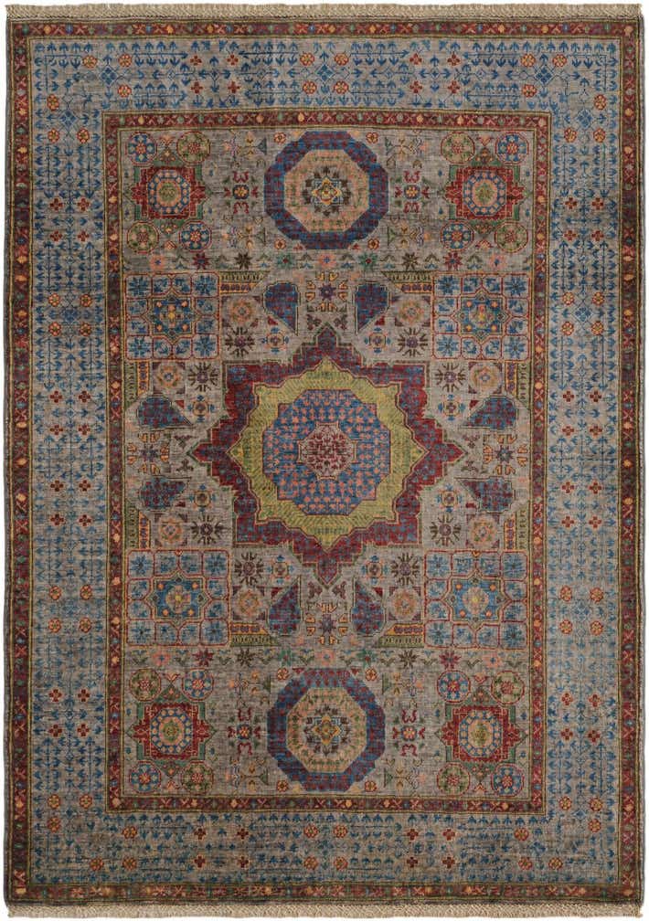 4' 3 x 5' 9 Hand Knotted Mamluk Ziegler Rug