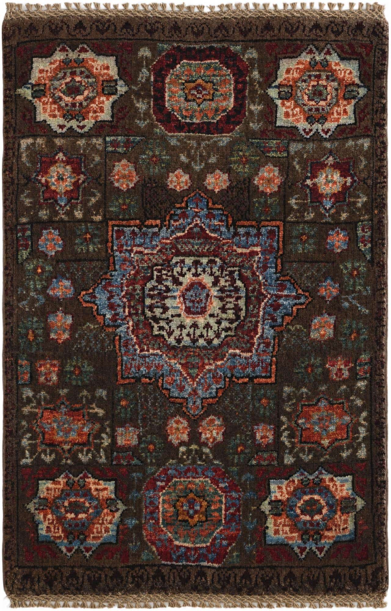 2' x 3' Hand Knotted Mamluk Ziegler Rug
