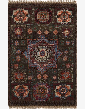 2' x 3' Hand Knotted Mamluk Ziegler Rug