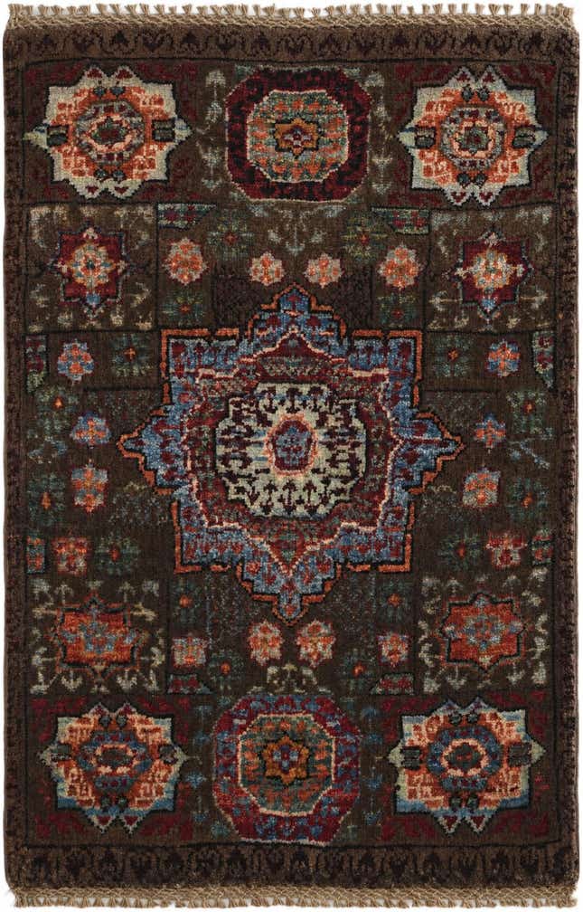 2' x 3' Hand Knotted Mamluk Ziegler Rug