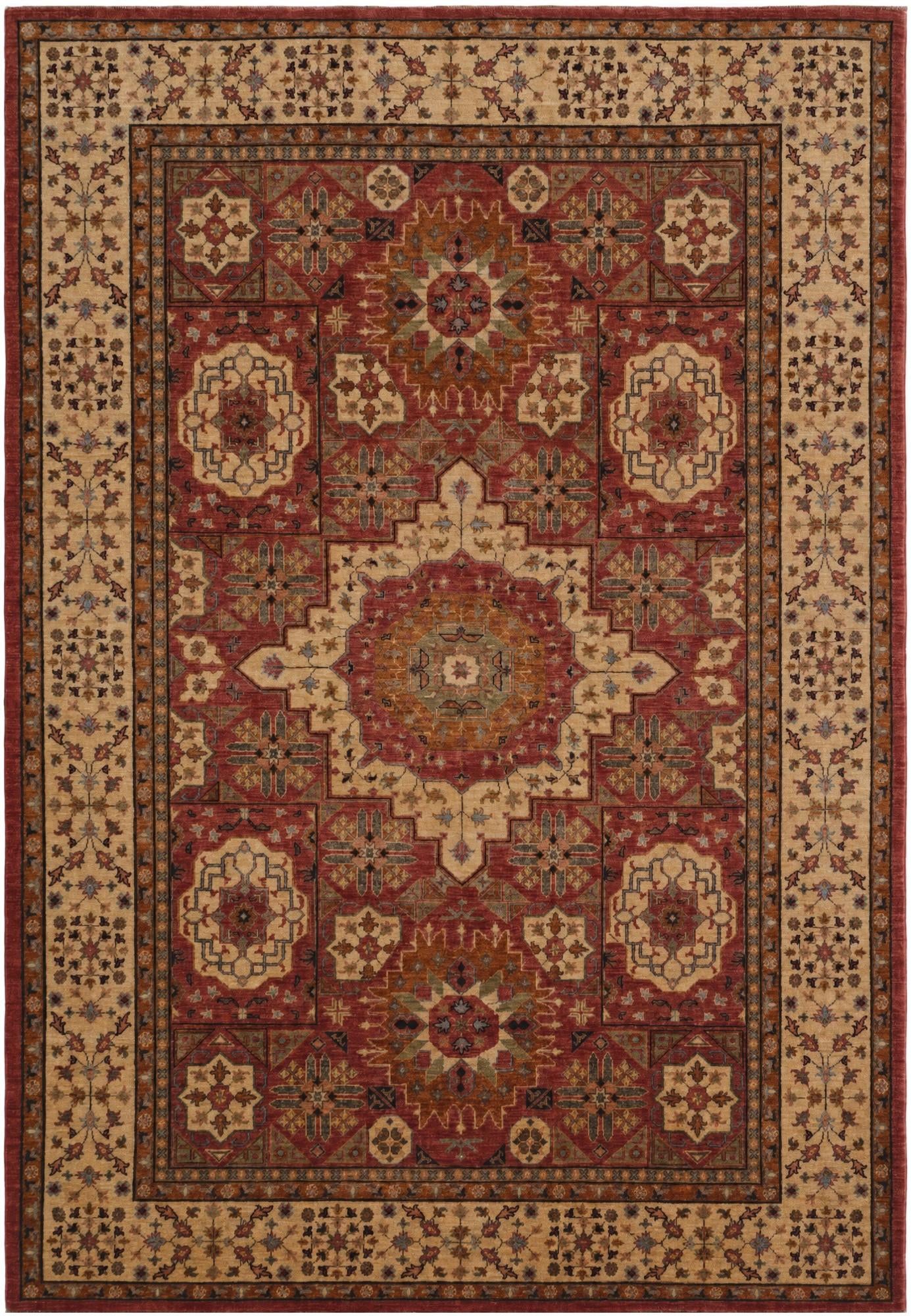 6' 11 x 10' Hand Knotted Mamluk Ziegler Rug