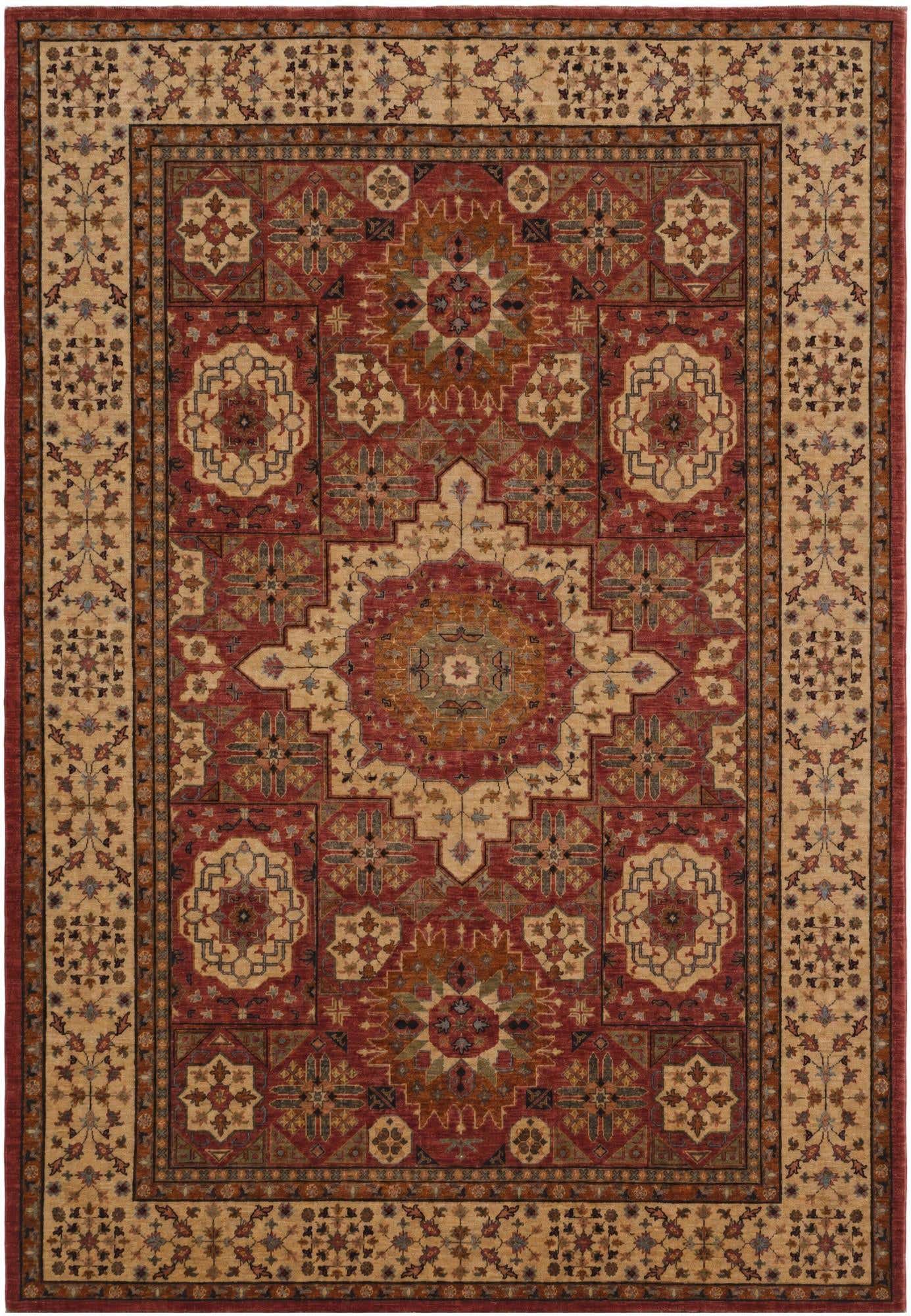 6' 11 x 10' Hand Knotted Mamluk Ziegler Rug