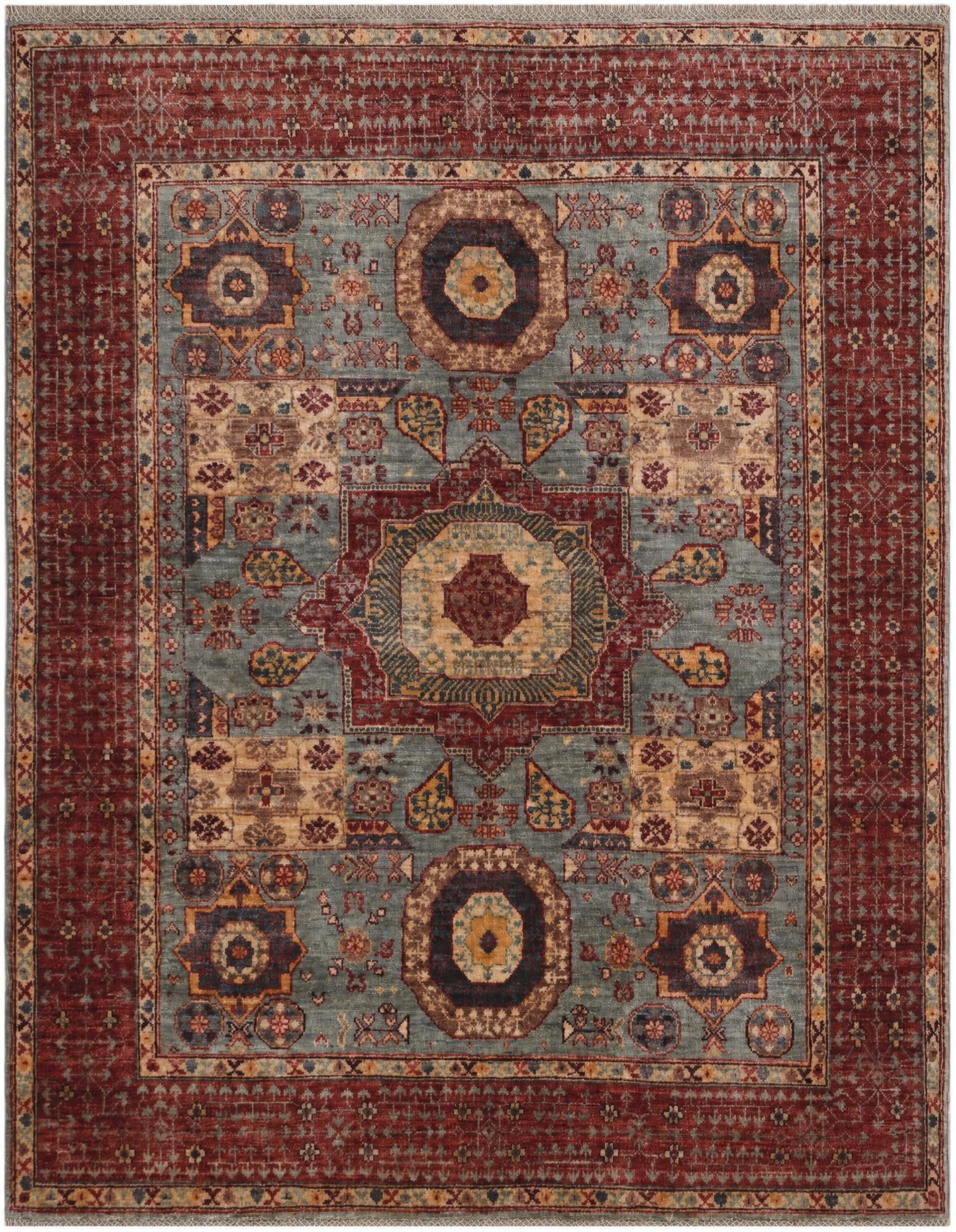 5' x 6' 4 Hand Knotted Mamluk Ziegler Rug