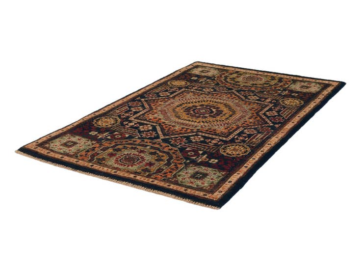 Detail image of 2' 9 x 4' Hand Knotted Mamluk Ziegler Rug