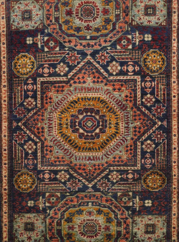 Detail image of 2' 9 x 4' Hand Knotted Mamluk Ziegler Rug