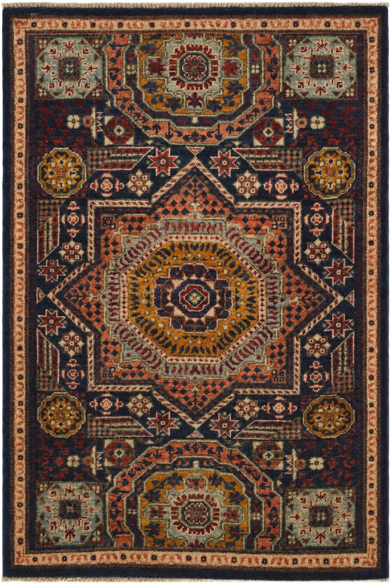 2' 9 x 4' Hand Knotted Mamluk Ziegler Rug