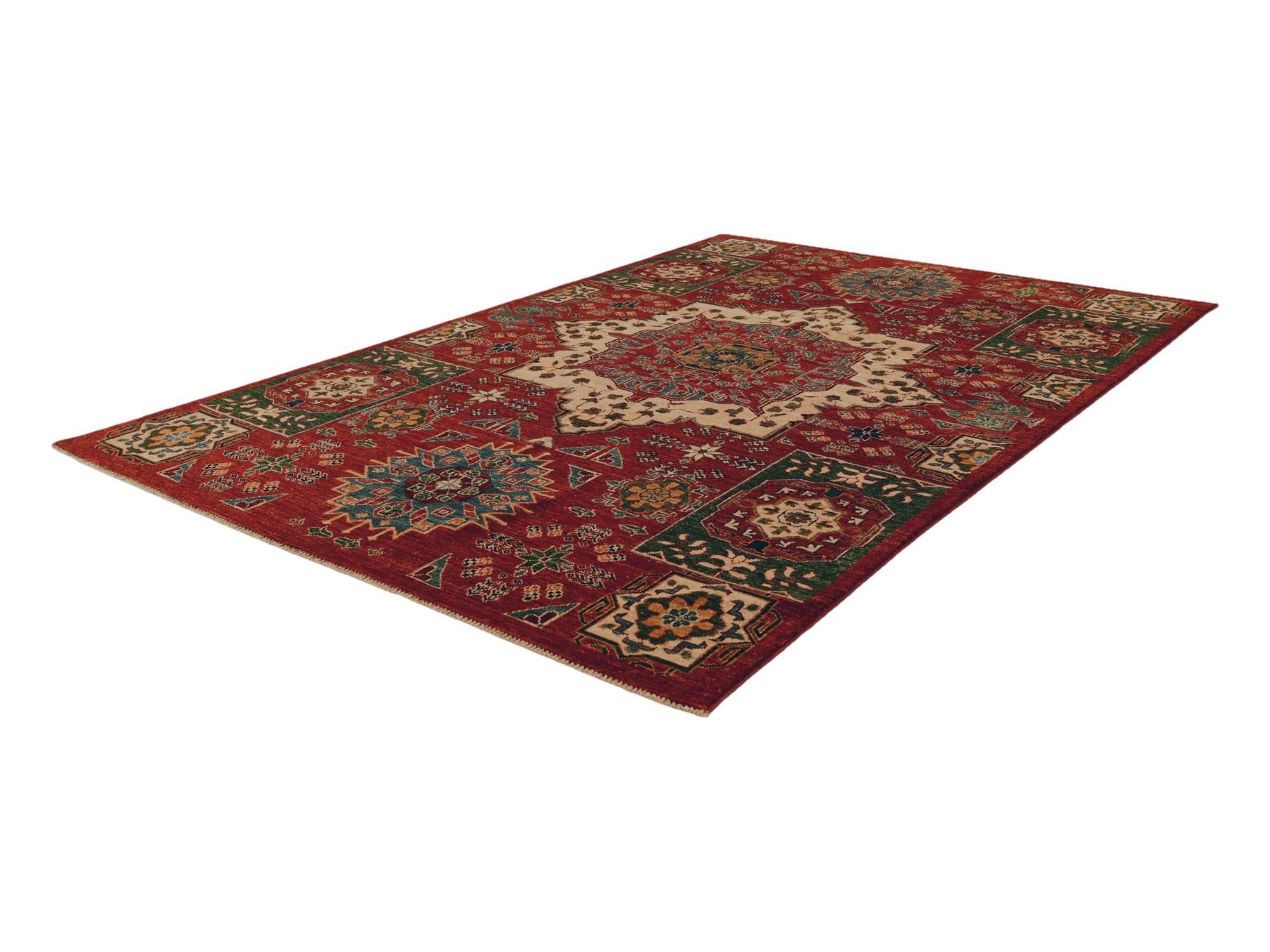 5' 7 x 7' 10 Hand Knotted Mamluk Ziegler Rug
