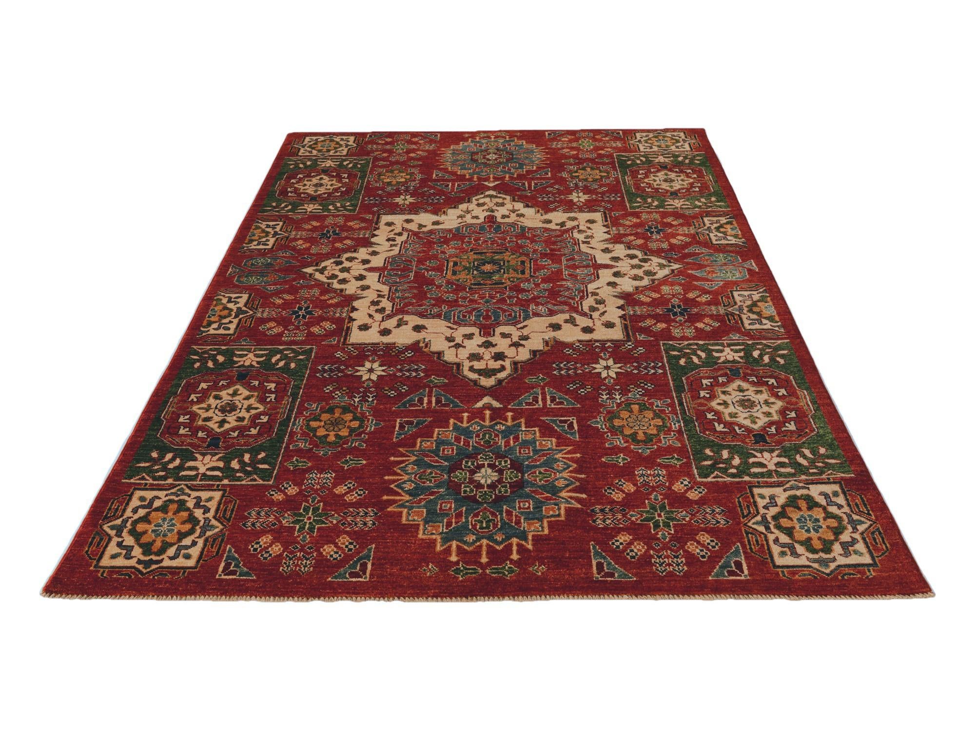 5' 7 x 7' 10 Hand Knotted Mamluk Ziegler Rug