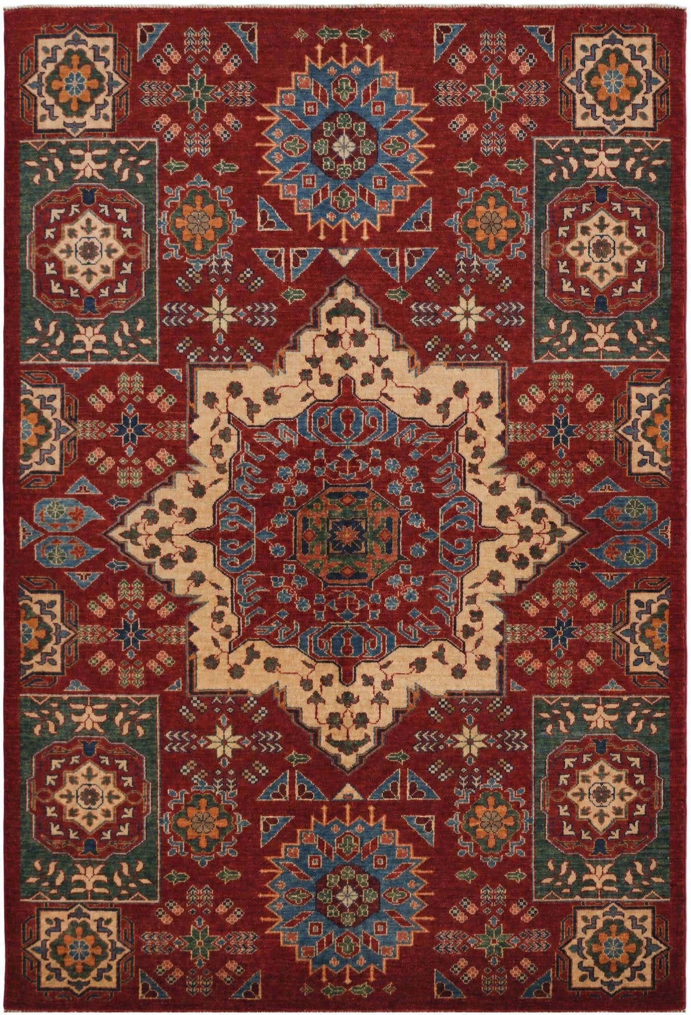 5' 7 x 7' 10 Hand Knotted Mamluk Ziegler Rug