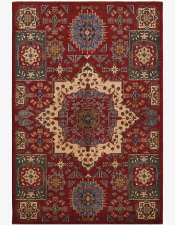 5' 7 x 7' 10 Hand Knotted Mamluk Ziegler Rug