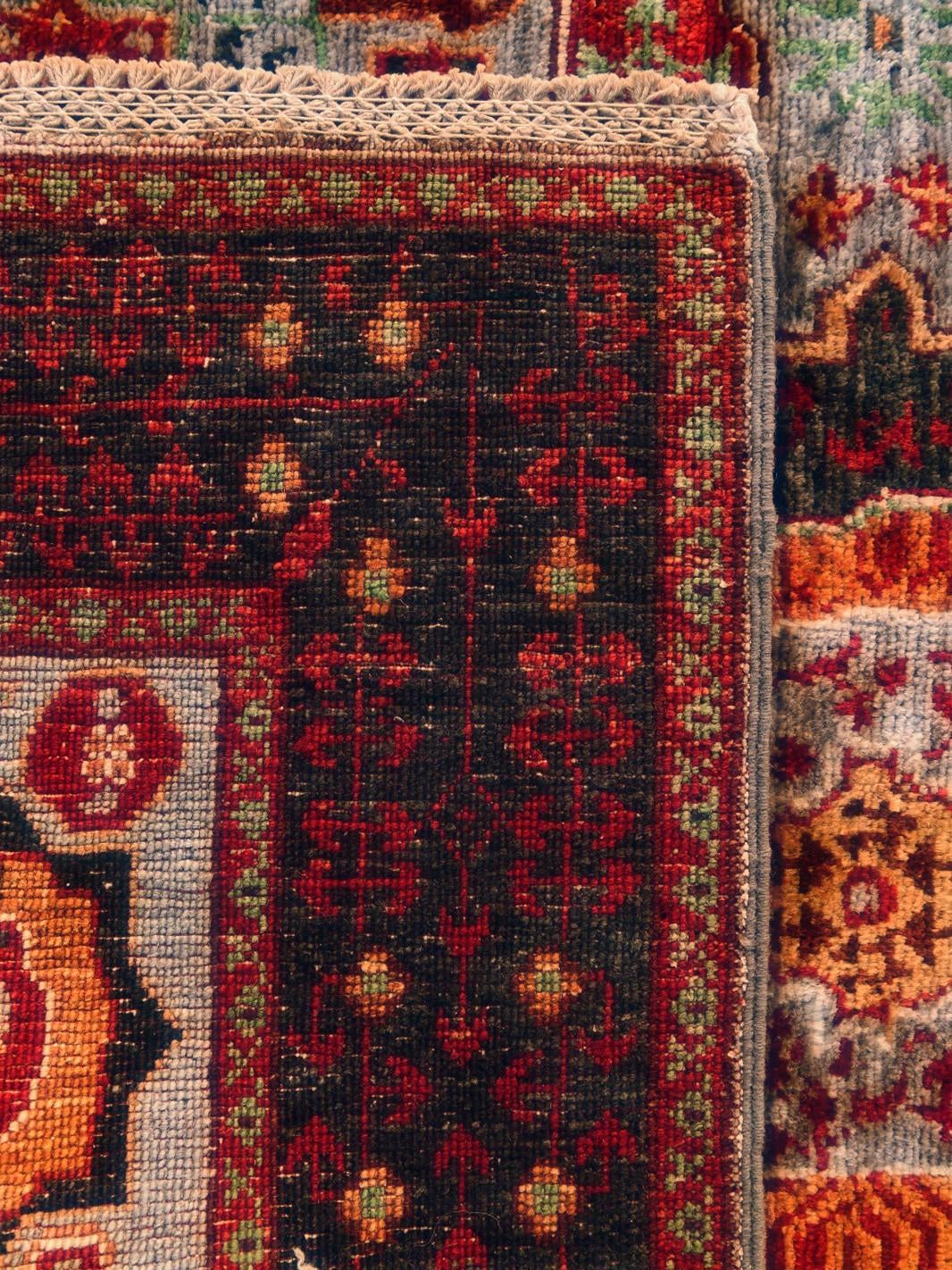 100cm x 155cm Hand Knotted Mamluk Ziegler Rug