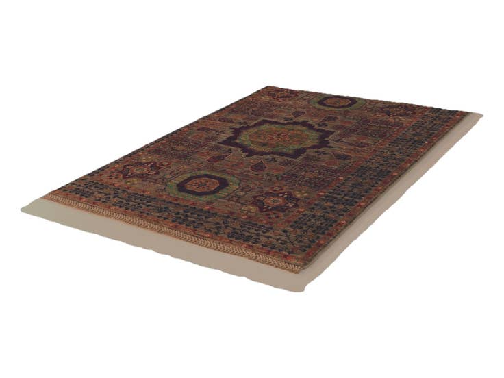 Detail image of 3' 5 x 4' 10 Hand Knotted Mamluk Ziegler Rug