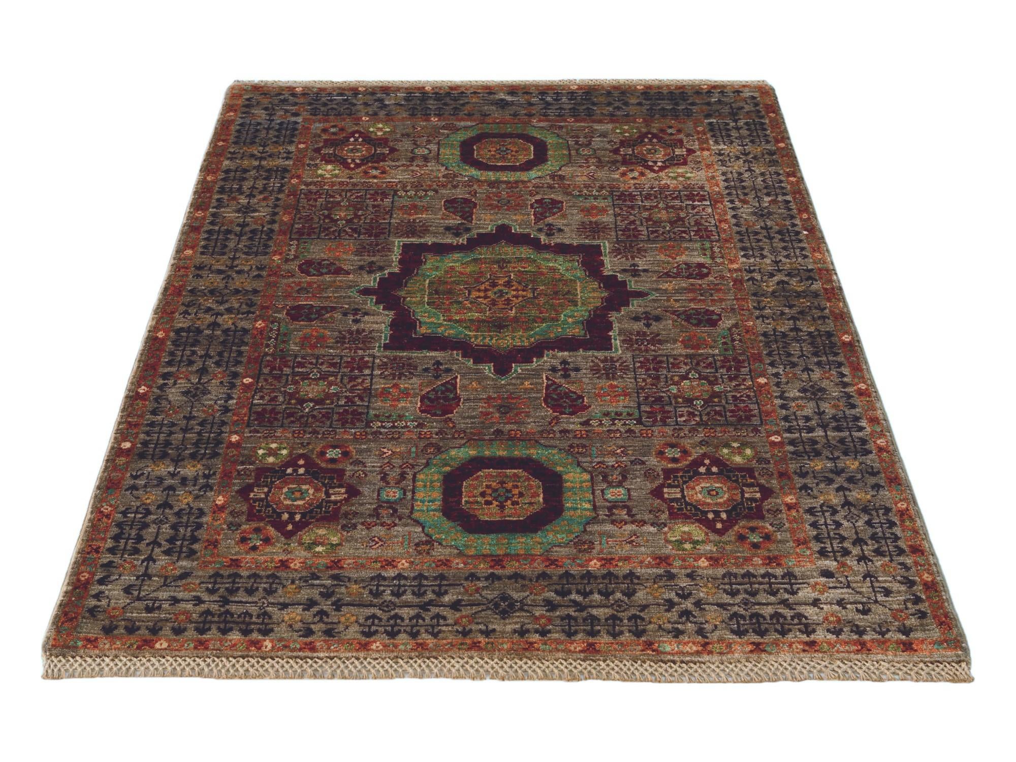 3' 5 x 4' 10 Hand Knotted Mamluk Ziegler Rug