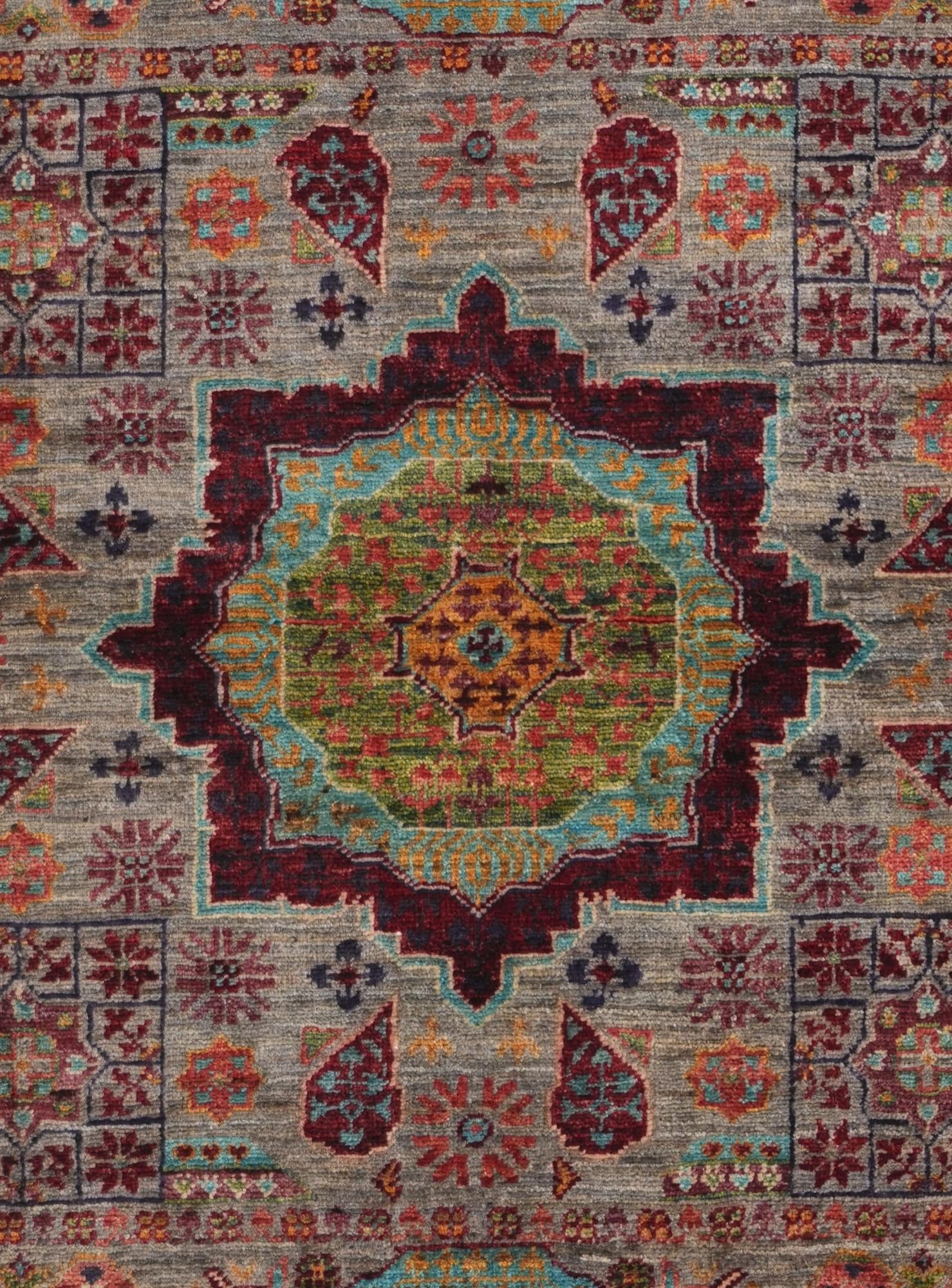 3' 5 x 4' 10 Hand Knotted Mamluk Ziegler Rug