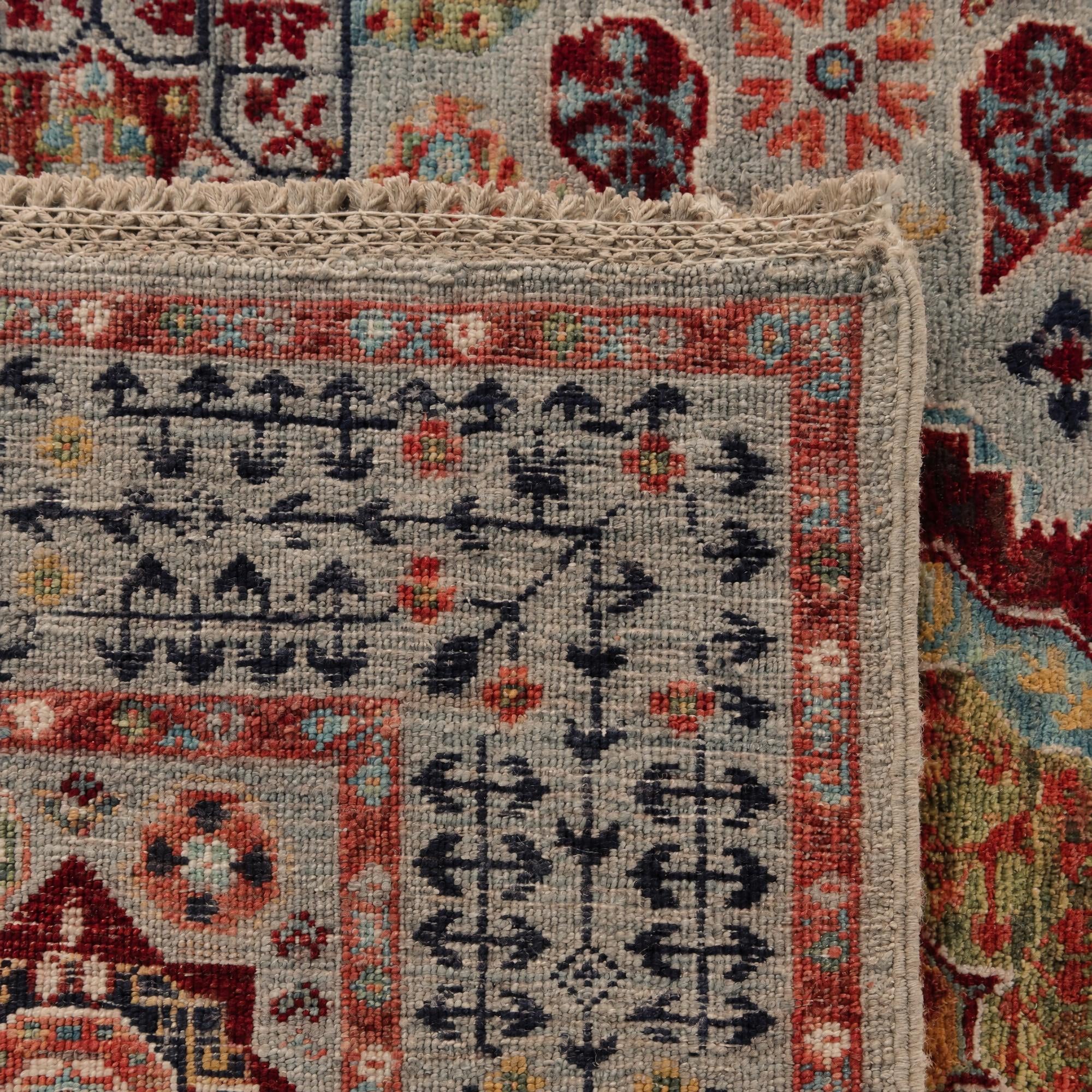 105cm x 145cm Hand Knotted Mamluk Ziegler Rug