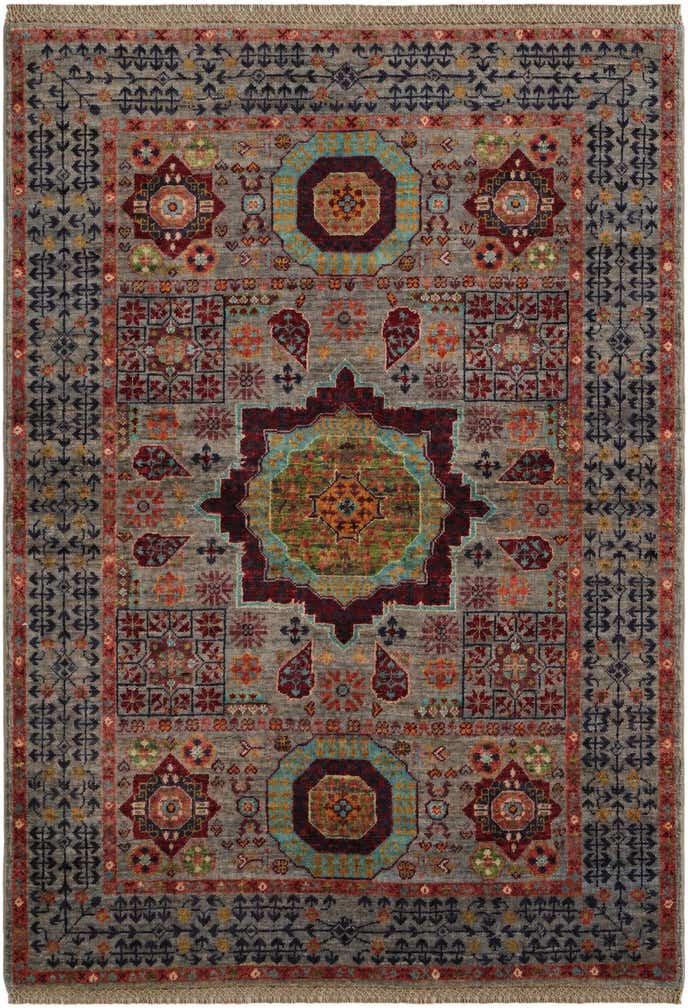 3' 5 x 4' 10 Hand Knotted Mamluk Ziegler Rug