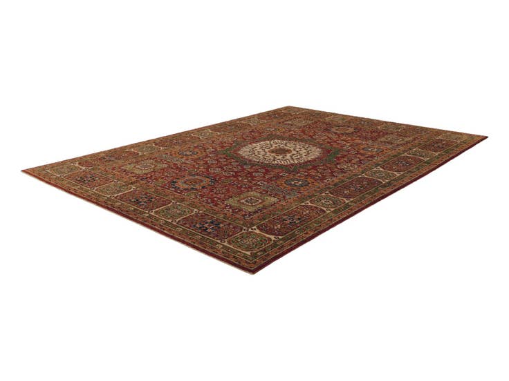 Detail image of 6' 9 x 9' 5 Hand Knotted Mamluk Ziegler Rug
