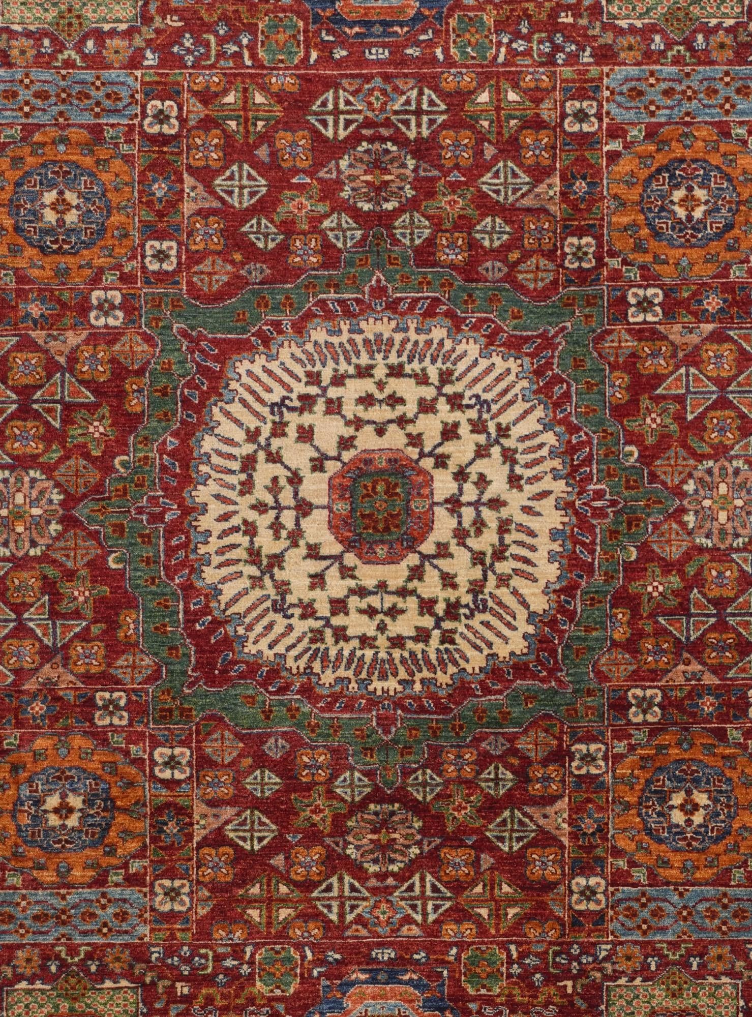 6' 9 x 9' 5 Hand Knotted Mamluk Ziegler Rug