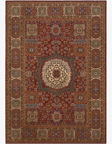 6' 9 x 9' 5 Hand Knotted Mamluk Ziegler Rug