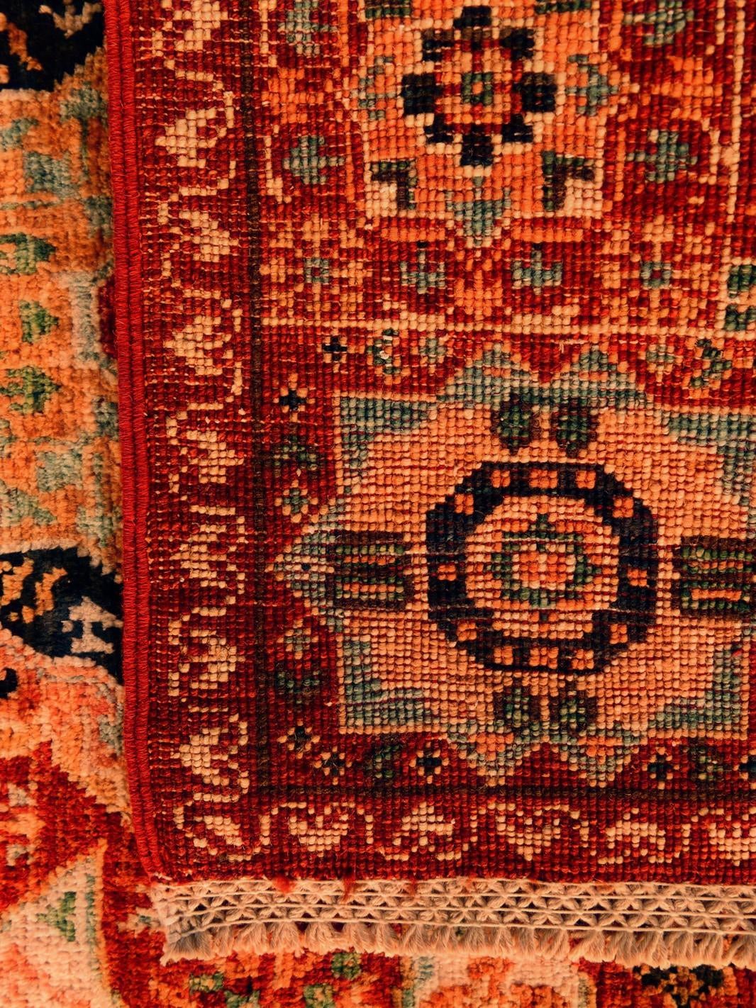 60cm x 100cm Hand Knotted Mamluk Ziegler Rug
