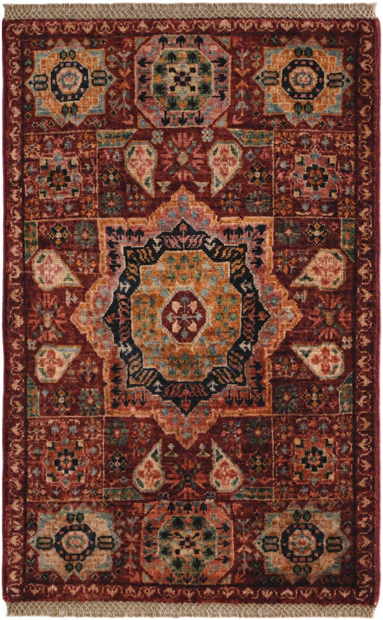 2' x 3' 3 Hand Knotted Mamluk Ziegler Rug
