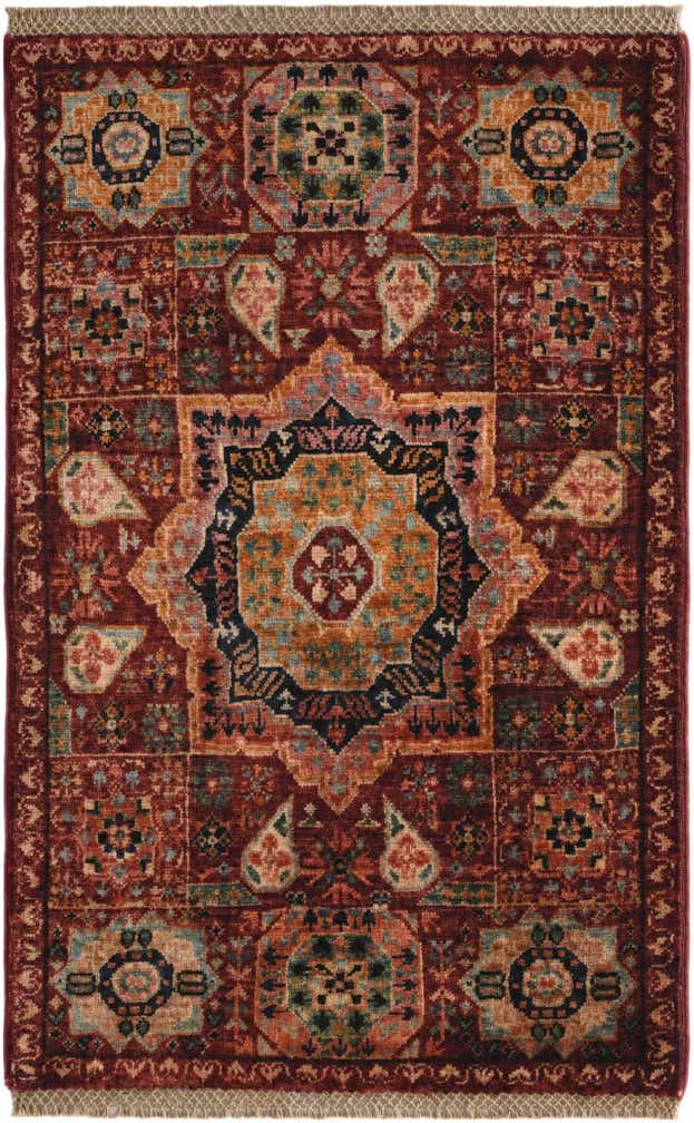 2' x 3' 3 Hand Knotted Mamluk Ziegler Rug