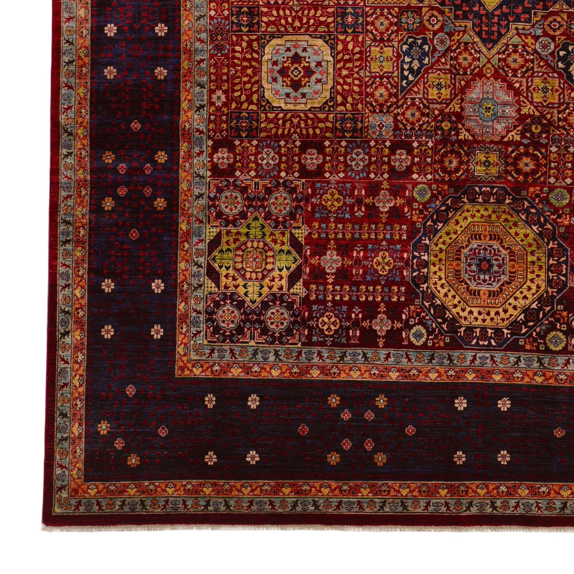 9' 11 x 14' 3 Hand Knotted Mamluk Ziegler Rug