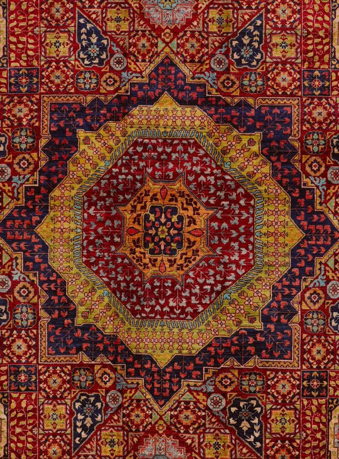 Detail image of 9' 11 x 14' 3 Hand Knotted Mamluk Ziegler Rug
