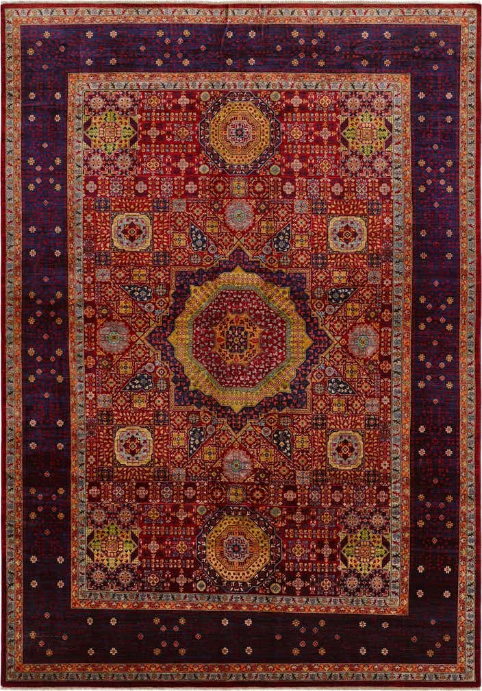 9' 11 x 14' 3 Hand Knotted Mamluk Ziegler Rug