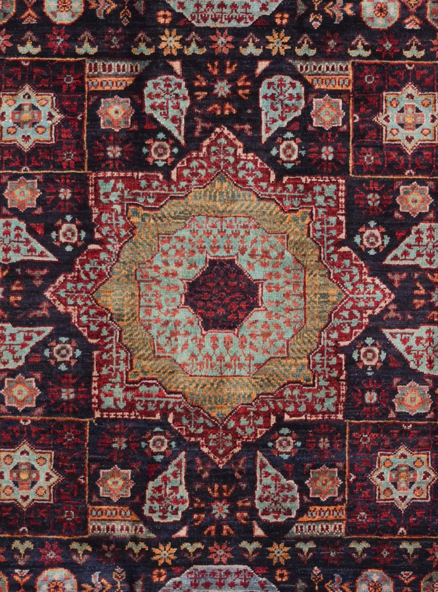4' x 5' 8 Hand Knotted Mamluk Ziegler Rug
