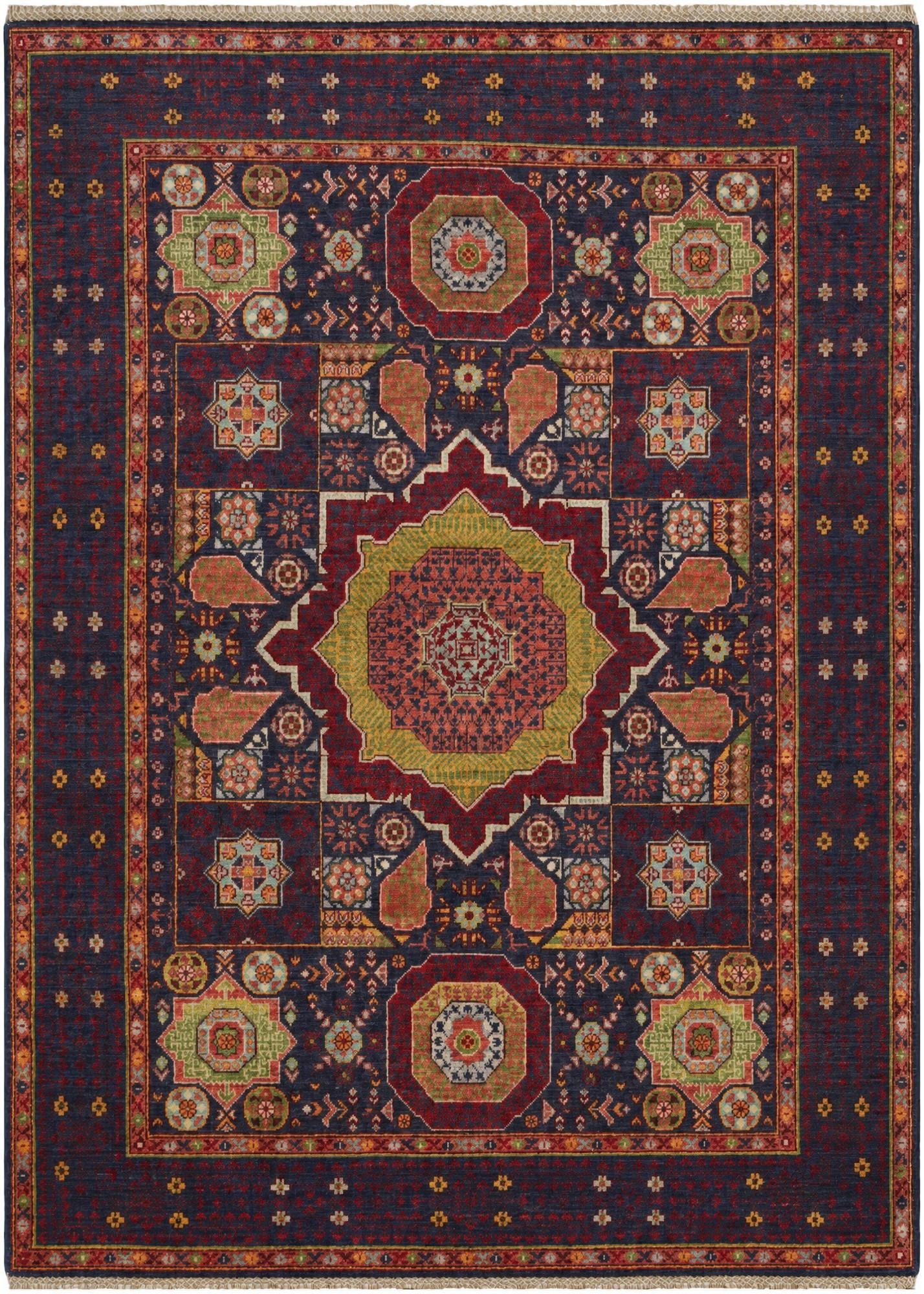5' x 6' 10 Hand Knotted Mamluk Ziegler Rug