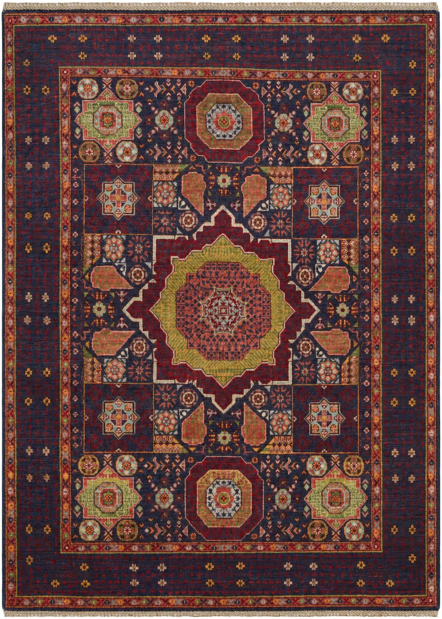 5' x 6' 10 Hand Knotted Mamluk Ziegler Rug