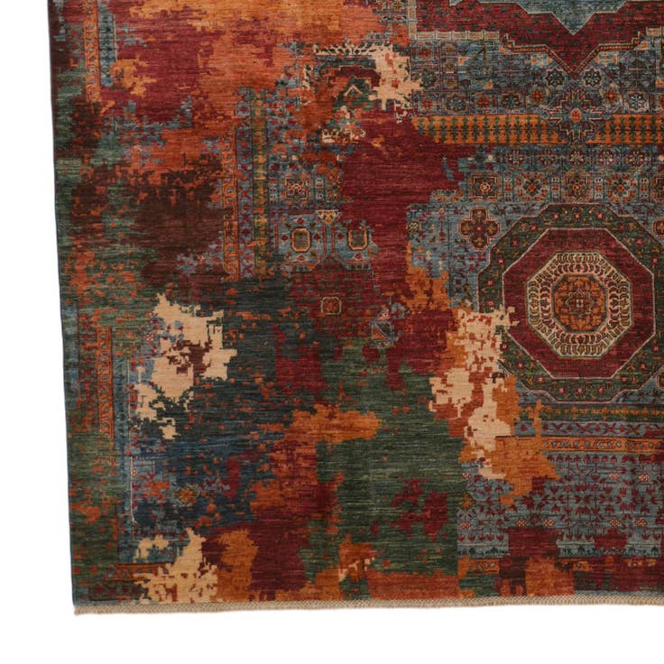 Detail image of 9' 2 x 12' 7 Hand Knotted Mamluk Ziegler Rug