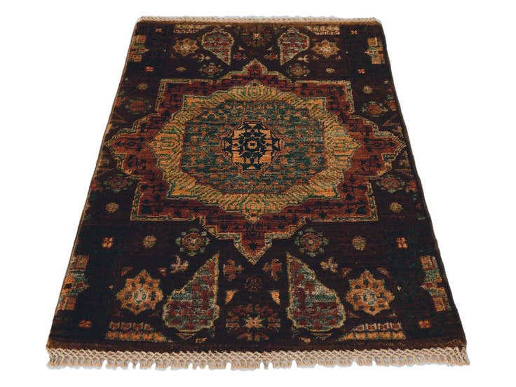 Detail image of 2' x 3' Hand Knotted Mamluk Ziegler Rug