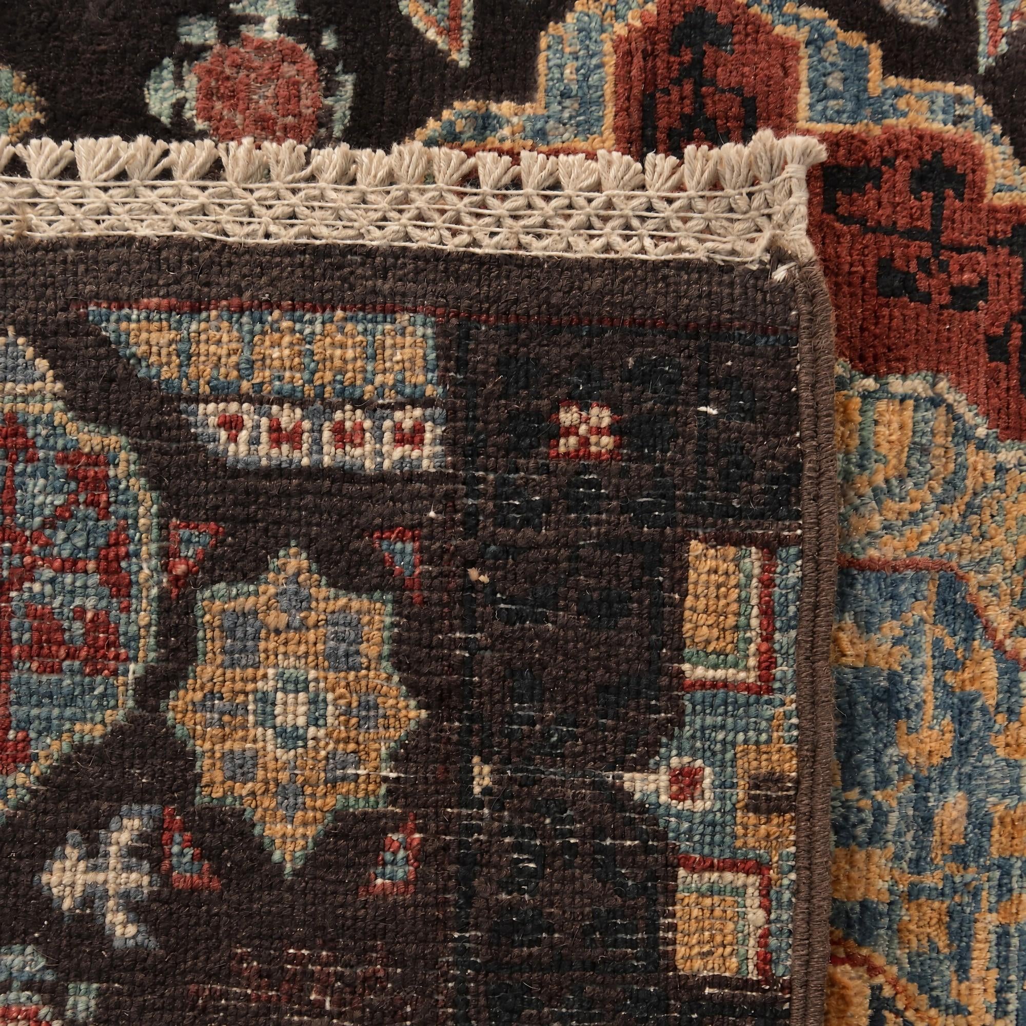 60cm x 90cm Hand Knotted Mamluk Ziegler Rug