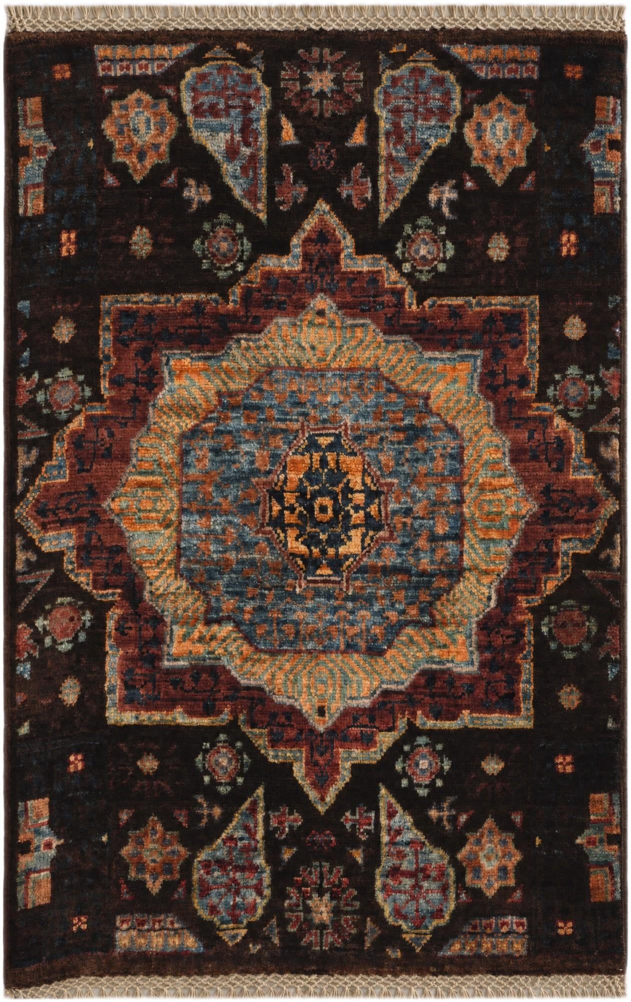 2' x 3' Hand Knotted Mamluk Ziegler Rug