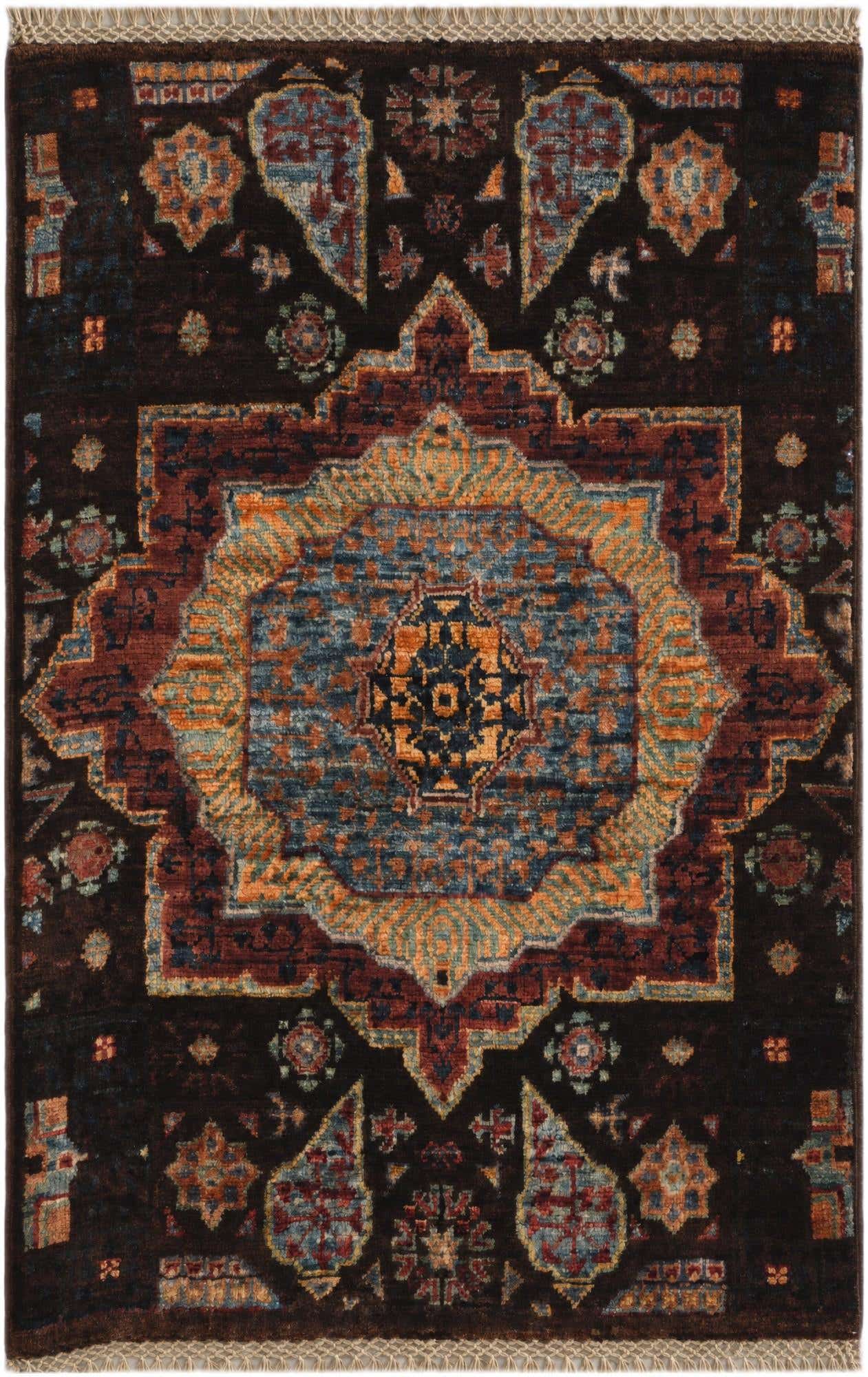 2' x 3' Hand Knotted Mamluk Ziegler Rug