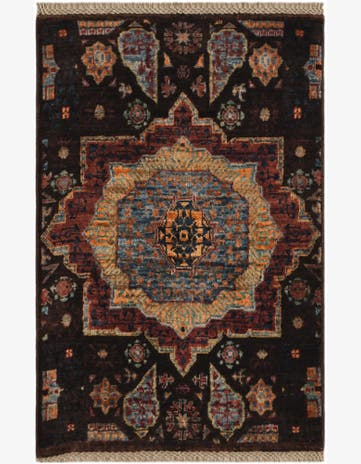 2' x 3' Hand Knotted Mamluk Ziegler Rug