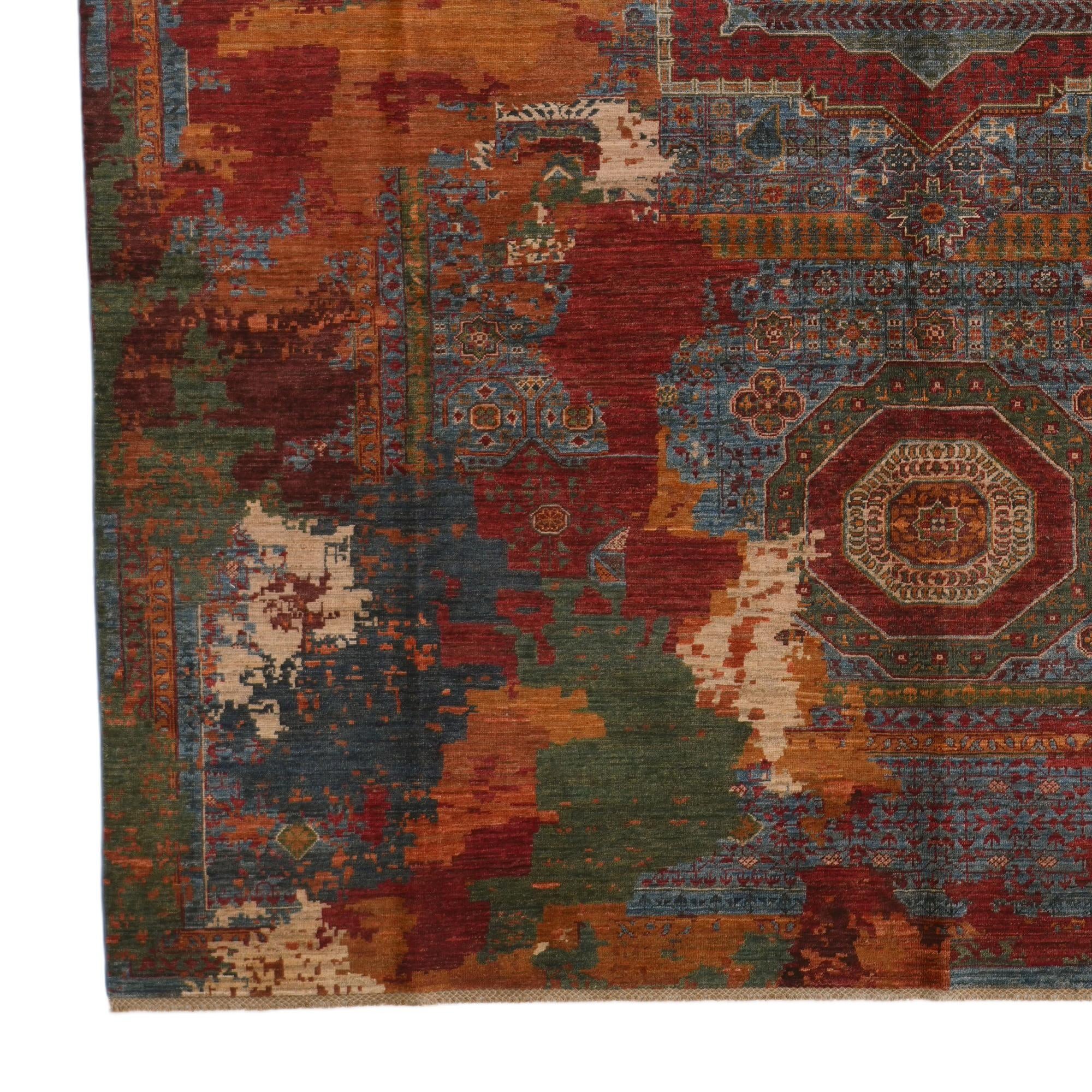 10' x 12' 10 Hand Knotted Mamluk Ziegler Rug