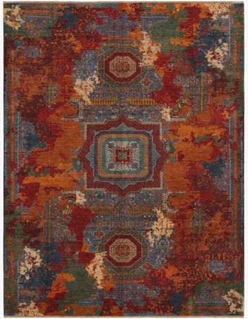 10' x 12' 10 Hand Knotted Mamluk Ziegler Rug