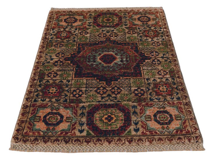 Detail image of 2' x 3' Hand Knotted Mamluk Ziegler Rug