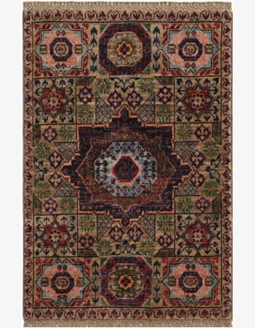 2' x 3' Hand Knotted Mamluk Ziegler Rug