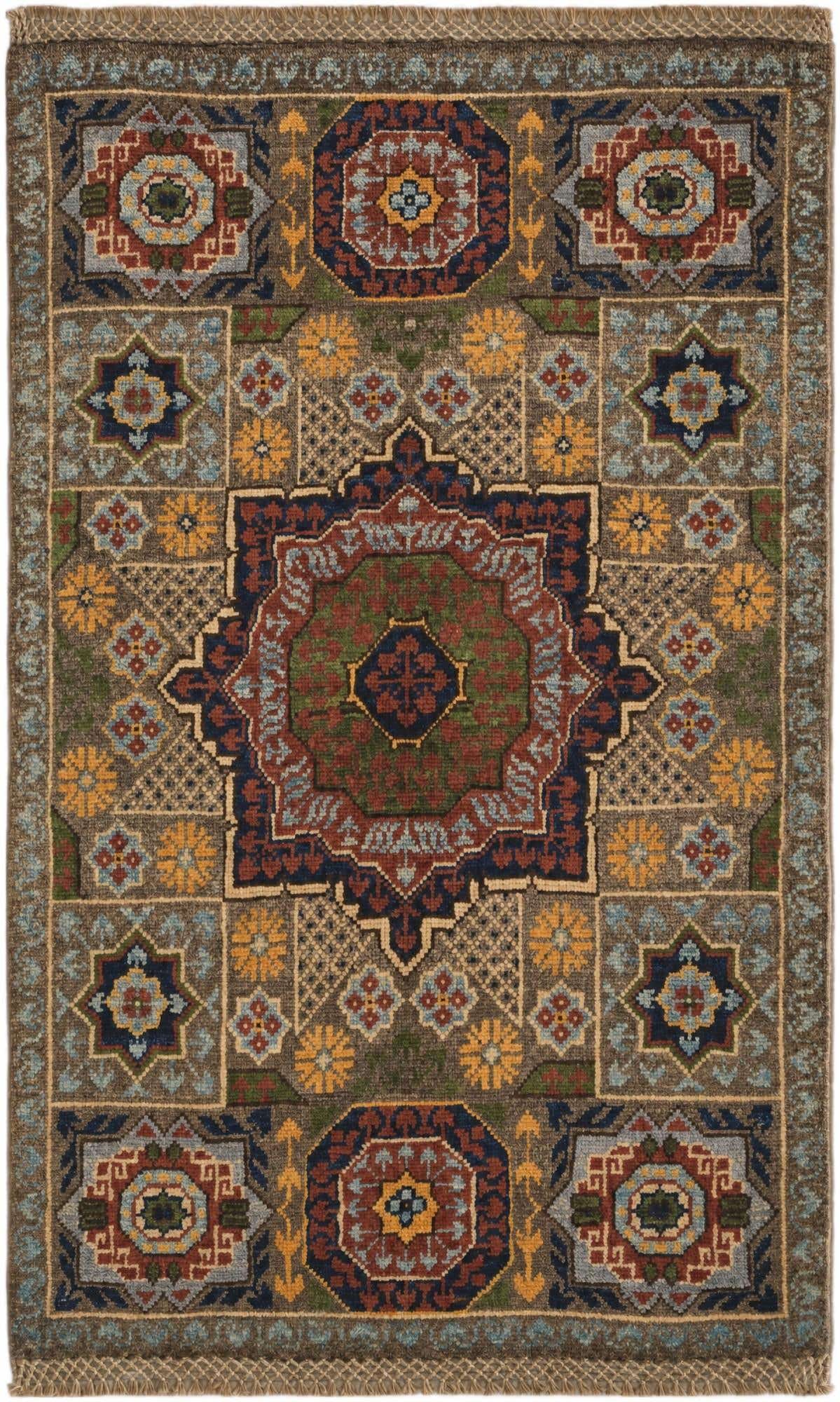 2' x 3' 3 Hand Knotted Mamluk Ziegler Rug