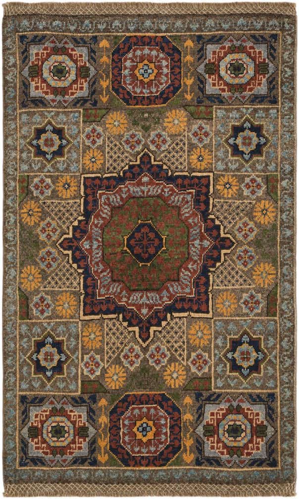 2' x 3' 3 Hand Knotted Mamluk Ziegler Rug