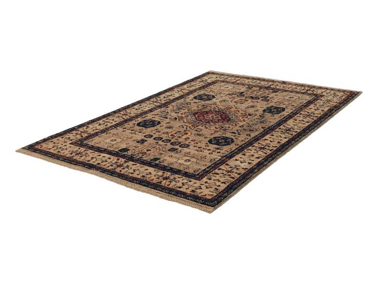 Detail image of 3' 11 x 5' 11 Hand Knotted Mamluk Ziegler Rug