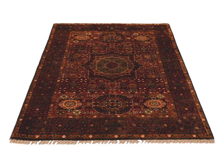 Detail image of 3' 5 x 4' 11 Hand Knotted Mamluk Ziegler Rug