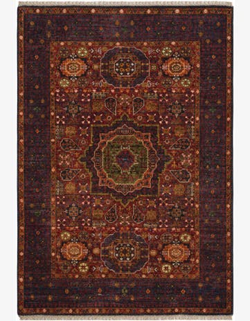 3' 5 x 4' 11 Hand Knotted Mamluk Ziegler Rug
