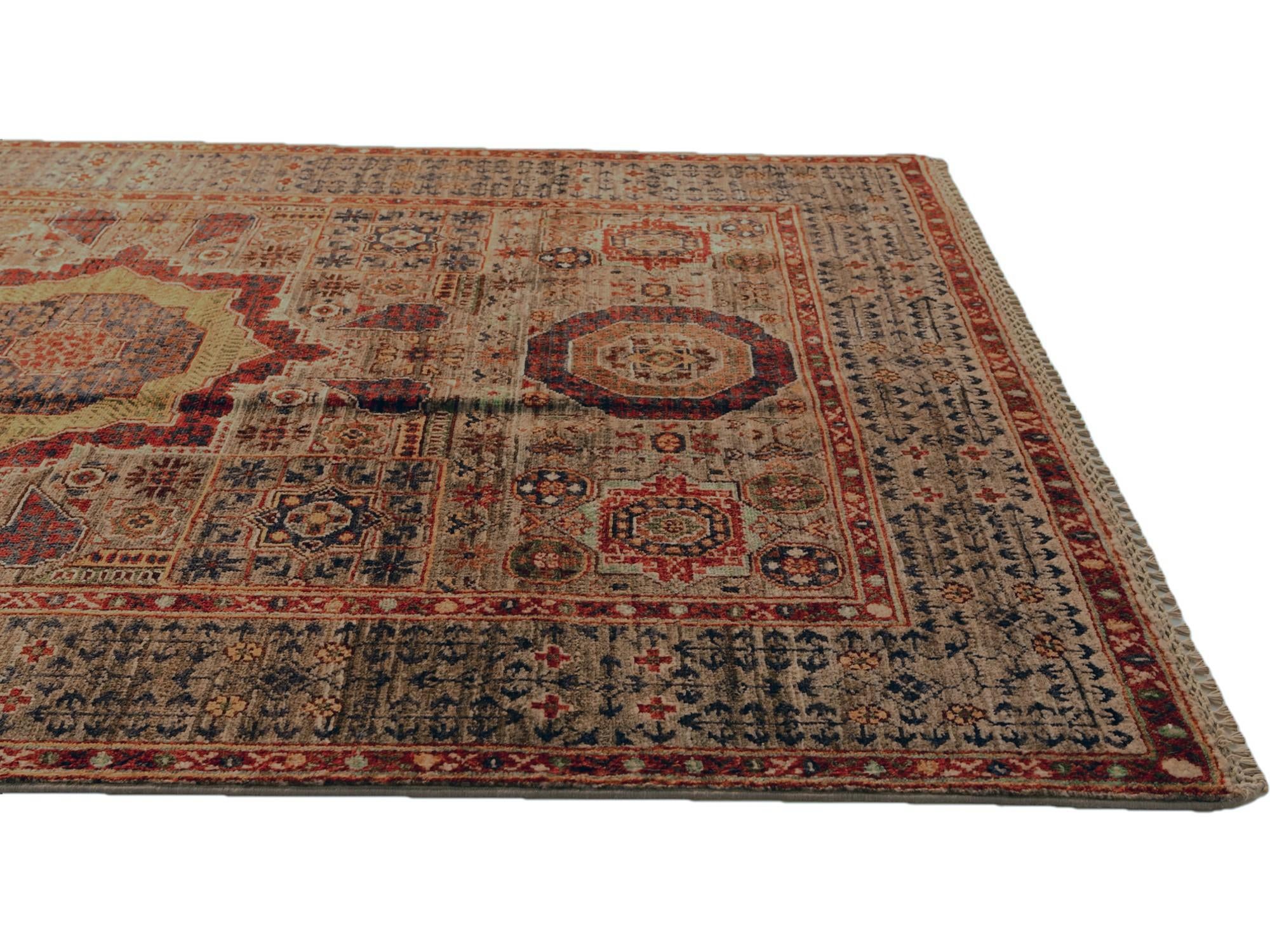 4' x 5' 10 Hand Knotted Mamluk Ziegler Rug