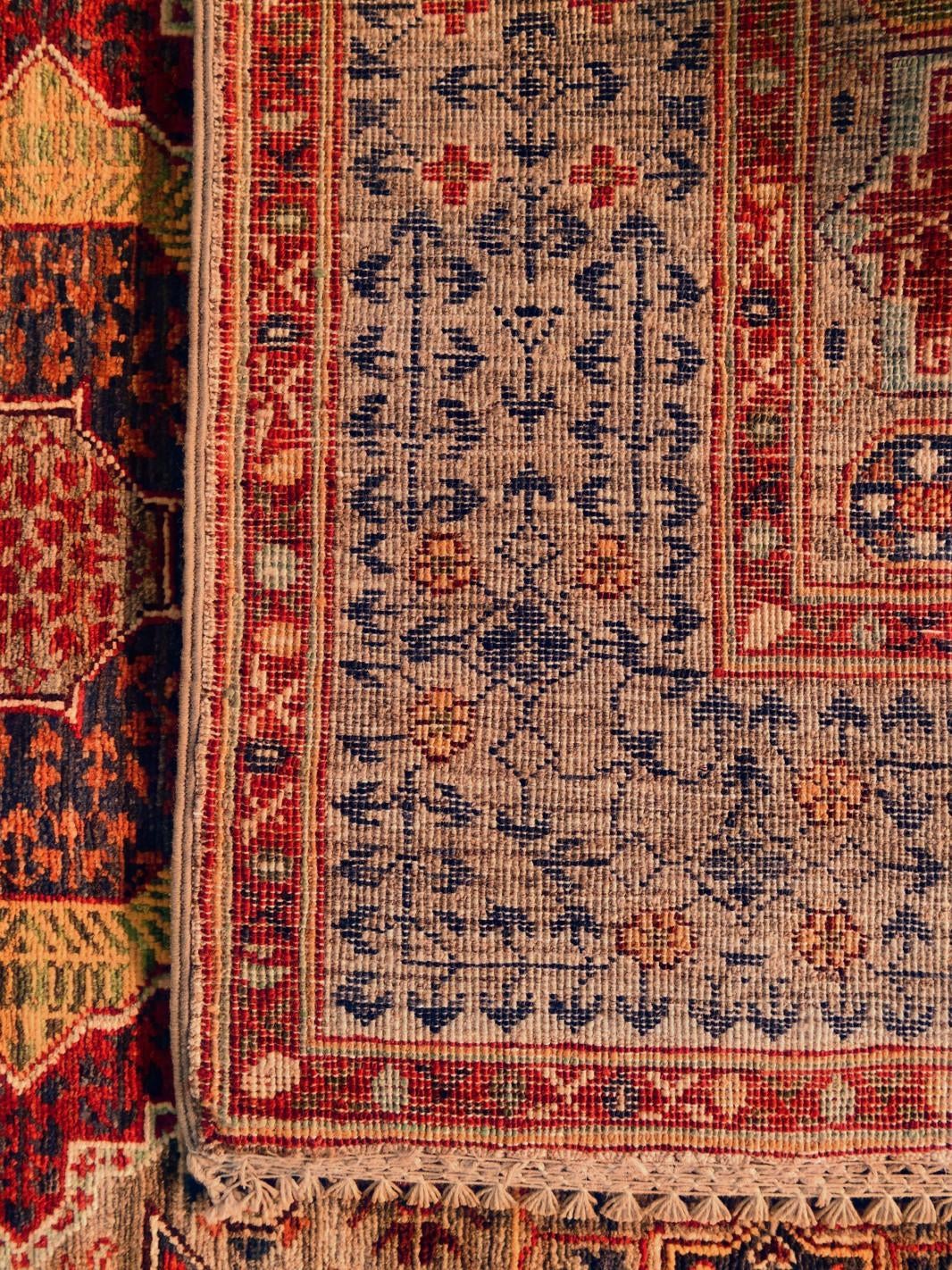 125cm x 175cm Hand Knotted Mamluk Ziegler Rug