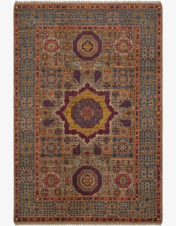 4' x 5' 10 Hand Knotted Mamluk Ziegler Rug